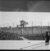 Laing's new Sports Ground in Elstree, Hertfordshire, 13/08/1949. Creator: John Laing plc.