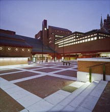 British Library, Euston Road, St Pancras, Camden, London, 15/02/1996. Creator: John Laing plc.