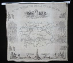 Handkerchief, England, c. 1856.