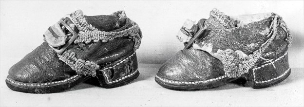 Doll's Shoes, England, 18th century.