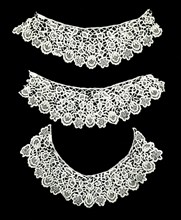 Collar and Two Cuffs, England, 1850/75.