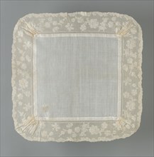 Handkerchief, Valenciennes, 1760s.