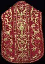 Chasuble, Stole, Maniple, and Burse, Italy, 1775/1825.