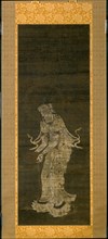 The Bodhisattva Kannon, from the triptych Approach of the Amida Trinity, Kamakura Period; mid-13th century.