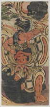 Banner Depicting Kintaro Battling Bears, 18th century.
