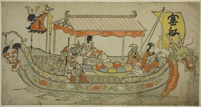 The Treasure Ship, c. 1712. Attributed to Furuyama Moromasa.