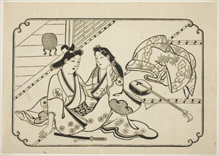 After a little music, from an untitled series of 12 erotic prints, c. 1673/81. Attributed to Hishikawa Moronobu.