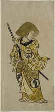 The Actor Sawamura Kamesaburo as Nagoya Kosanza in the play "Keisei Fukubiki Nagoya," performed at the Nakamura Theater in the first month, 1731, 1731. Attributed to Okumura Toshinobu.