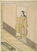 Parody of Kawachi-goe from "Tales of Ise", 1765. Attributed to Suzuki Harunobu.