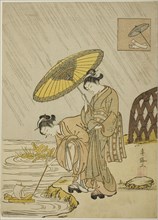 Ono no Komachi Praying for Rain, Edo period (1615-1868), 1766. Attributed to Suzuki Harunobu.