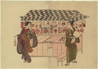The Lantern Shop, c. 1765. Attributed to Suzuki Harunobu.