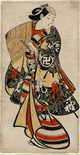 The Actor Takii Hannosuke as an effeminate youth, c. 1707. Attributed to Torii Kiyonobu I.