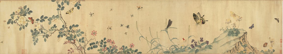 Flowers and Insects, Qing dynasty (1644-1911), reign of Kangxi (1662-1722) ??.