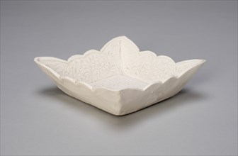 Foliate Square Dish, Liao dynasty (907-1124), late 10th century.