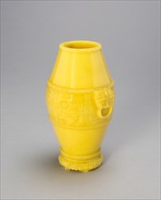 Archaistic Jar with Animal Mask Handles and Ogre Masks, Qing dynasty (1644-1911), second half of 18th century.