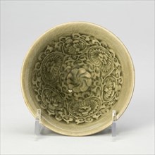 Conical Bowl with Peony Scroll, Northern Song (960-1127) or Jin dynasty (1115-1234), 12th century.