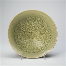 Conical Bowl with Peony Scroll, Jin dynasty, (1115-1234), early 12th century.