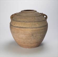 Jar (Hu) with Two Loop Handles, Western Han dynasty (206 B.C.-A.D. 9), 1st century B.C.