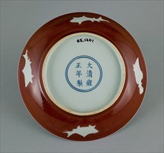 Dish with Flared Rim and Fish, Qing dynasty (1644-1911), Yongzheng reign mark and period (1723-1735).