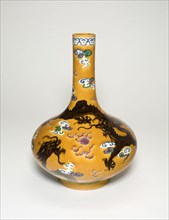 Enameled bottle vase, Qing dynasty (1644-1911).