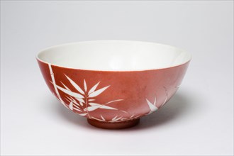 Bowl with Bamboos, Qing dynasty (1644-1911), Daoguang reign mark (1821-1850).