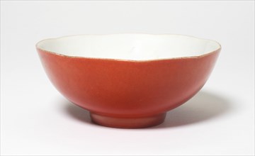 Coral-Glazed Bowl, Qing dynasty (1644-1911).