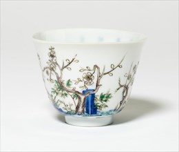 Cup with Plum Blossoms, Qing dynasty (1644-1911), Kangxi reign mark and period (1662-1722).