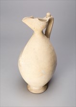 Ovoid Ewer with Flaring, Beak Shaped Spout, and Handle with Human Head, Tang dynasty (618-907), 8th century.