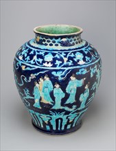 Jar with Scholars in Garden, Ming dynasty (1368-1644), 16th century.