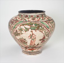 Jar with Figures in Garden Scenes, Ming dynasty (1368-1644).
