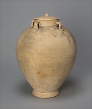 Covered Jar with Loop Handles, Tang dynasty (618-906), 8th century.