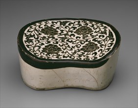 Bean-Shaped Pillow with Peony Scrolls, Northern Song dynasty, (960-1127), early 12th century.