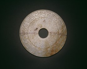 Disc (bi), Qing dynasty, c. 18th century.