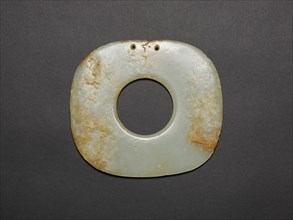 Squarish Disk with Rounded Corners, Neolithic period, Hongshan culture, c. 3000 B.C.