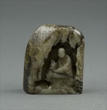 Buddhist Monk in a Grotto, Late Ming (1368-1644) or early Qing dynasty (1644-1911), 17th-early 18th century.