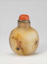Snuff Bottle with Panels of Gourds, Qing dynasty (1644-1911), 1770-1850.