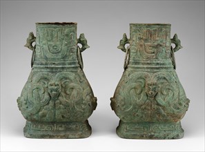 Pair of Jars, Western Zhou dynasty (c. 1046-771 BC ), late 9th/8th BC.