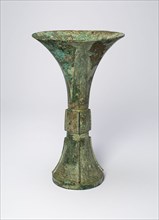 Beaker, Shang dynasty (c. 1600-1050 B.C.).