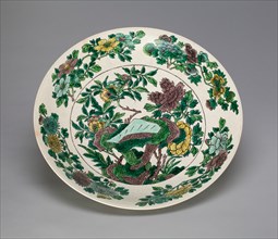 Green and Aubergine-glazed Dish (Susancai), Qing dynasty (1644-1911), Kangxi period (1662-1722).