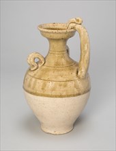 Vase with Dragon-Shaped Handle and Two Loop Handles, Sui dynasty (581-618).