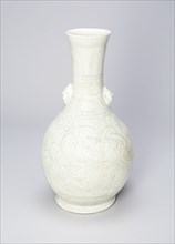 Vase with Ox Masks and Upright and Curling Leaves, Southern Song dynasty (1127-1279).