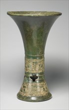 Beaker, Shang dynasty ( about 1600-1046 BC ).