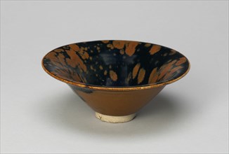 Bowl with Flared Rim and 'Partridge-feather' Mottles, Northern Song (960-1127) or Jin dynasty (1115-1234), late 11th/12th century.