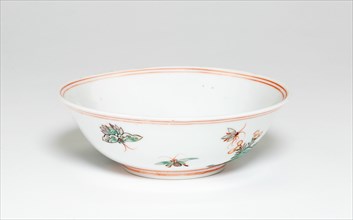 Bowl with Butterflies and Rocks, Ming dynasty (1368-1644), Jiajing reign mark and period (1522-1566).