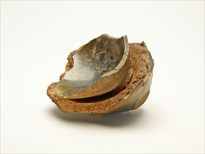 Fragments of Tea Bowls, fused to their saggar, Song dynasty (960-1279), 12th/13th century.