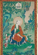 Painted Banner (Thangka) of Vajriputra, One of the Sixteen Great Arhats, late 17th/early 18th century.