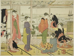 In a Pleasure House in Shinagawa (Shinagawa no rojo), late 18th-early 19th century.