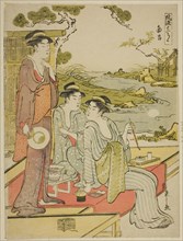 The Eighth Month (Nanryo), from the series a Calendar of Elegance (Furyu junikagetsu), c. 1788.
