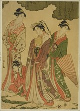 Women Viewing Cherry Blossoms, c. 1793.