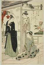 Narihira, from the series "Six Immortal Poets (Rokkasen)", c. 1789/90.